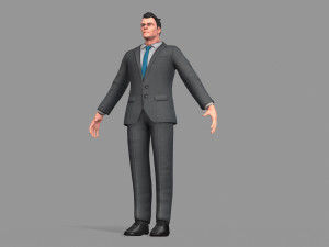 business suit man 3D Model