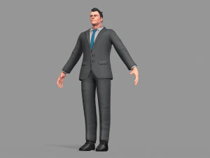 business suit man 3D Model