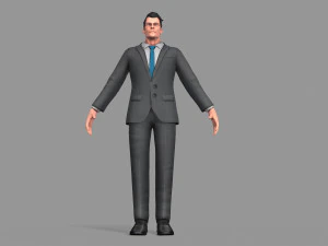 business suit man 3D Model
