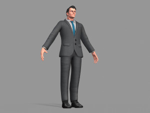 business suit man 3D Model