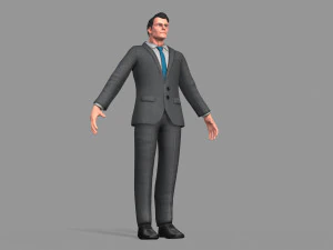 business suit man 3D Model
