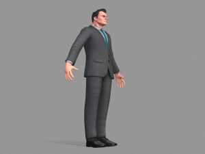 business suit man 3D Model