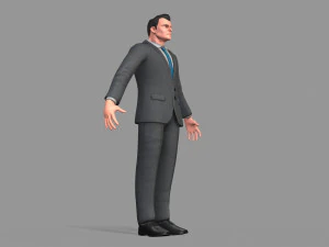 business suit man 3D Model