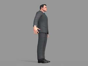 business suit man 3D Model