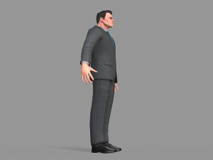 business suit man 3D Model