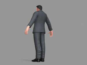 business suit man 3D Model
