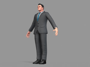 business suit man 3D Model