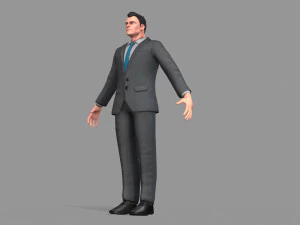 business suit man 3D Model
