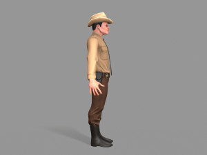 policeman sheriff 3D मॉडल
