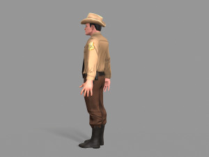 policeman sheriff 3D मॉडल