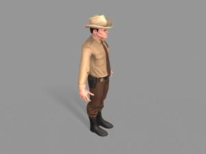 policeman sheriff 3D मॉडल