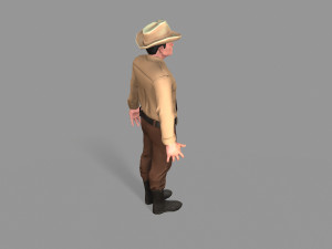 policeman sheriff 3D मॉडल