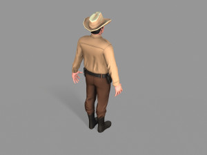 policeman sheriff 3D मॉडल