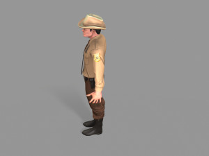 policeman sheriff 3D मॉडल