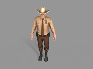policeman sheriff 3D मॉडल