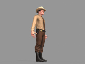 policeman sheriff 3D मॉडल