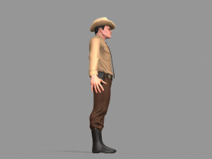 policeman sheriff 3D मॉडल