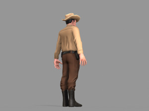 policeman sheriff 3D मॉडल
