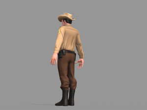 policeman sheriff 3D मॉडल
