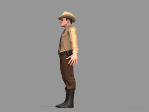 policeman sheriff 3D मॉडल