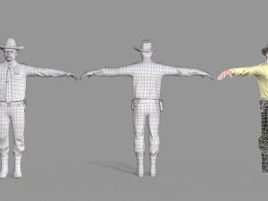 policeman sheriff 3D 모델
