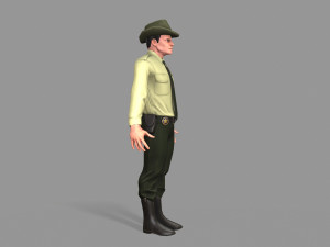 policeman sheriff 3D 모델