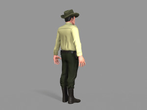 policeman sheriff 3D 모델