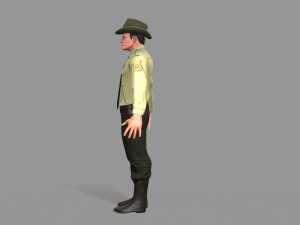 policeman sheriff 3D 모델