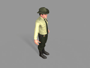 policeman sheriff 3D 모델