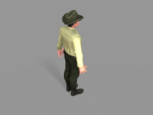 policeman sheriff 3D 모델