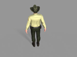 policeman sheriff 3D 모델