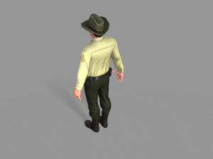 policeman sheriff 3D 모델