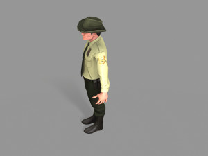policeman sheriff 3D 모델