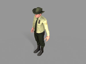 policeman sheriff 3D 모델