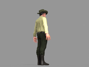 policeman sheriff 3D 모델
