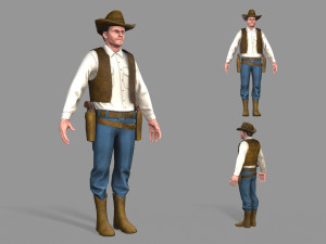 cowboy 3D Model