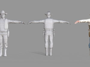 cowboy Modello 3D