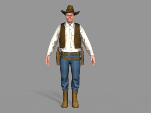 cowboy Modello 3D