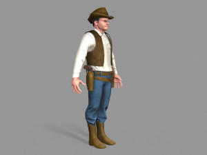 cowboy Modello 3D