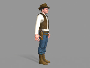 cowboy Modello 3D