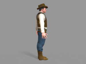 cowboy Modello 3D