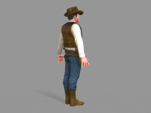 cowboy Modello 3D
