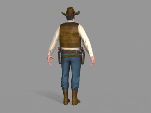 cowboy Modello 3D