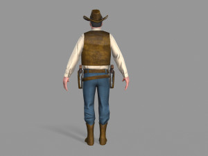 cowboy Modello 3D