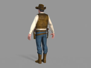 cowboy Modello 3D