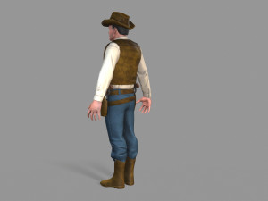 cowboy Modello 3D