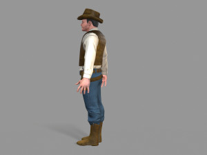cowboy Modello 3D