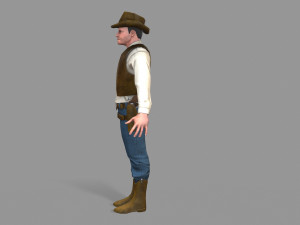 cowboy Modello 3D