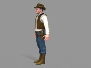 cowboy Modello 3D