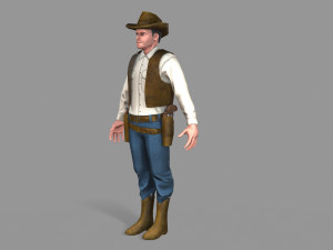 cowboy Modello 3D